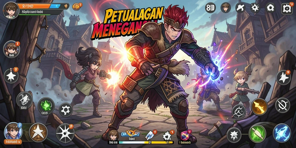 Gameplay menarik dari 8ID dengan karakter Anime yang penuh warna.