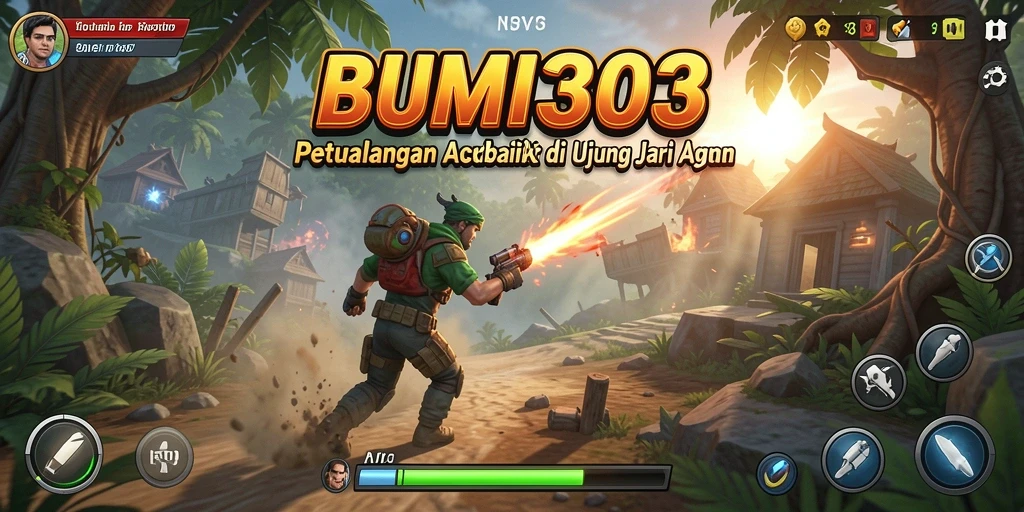 Tampilan gameplay BUMI303 yang seru dan mendebarkan.