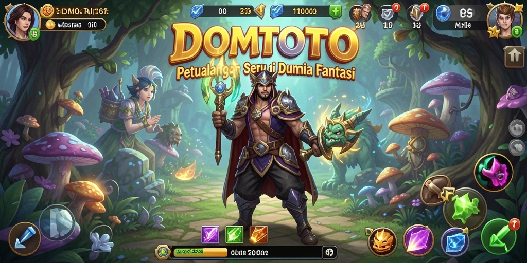 Screenshot gameplay DOMTOTO yang menampilkan keindahan dunia petualangan.