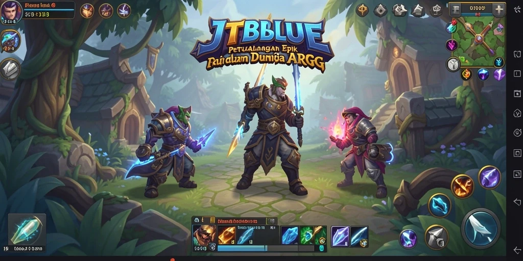 Tampilan gameplay JTBLUE yang menakjubkan dalam petualangan ARPG.