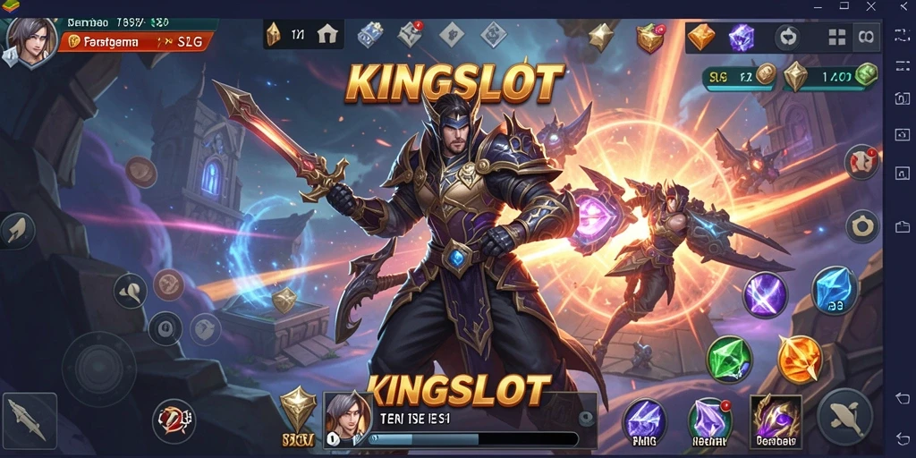 Tampilan gameplay KINGSLOT yang penuh aksi dan strategi.