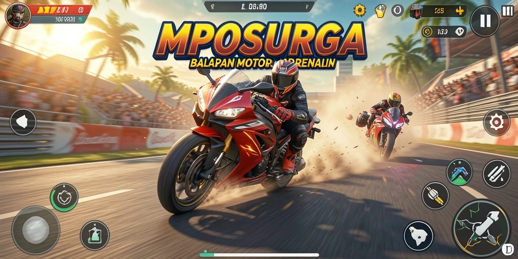 Gameplay seru MPOSURGA yang penuh kecepatan dan adrenalin.