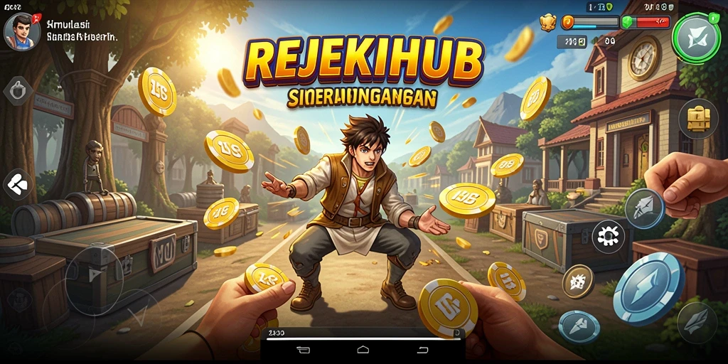 Screenshot gameplay REJEKIHUB menampilkan pengalaman simulasi yang seru.
