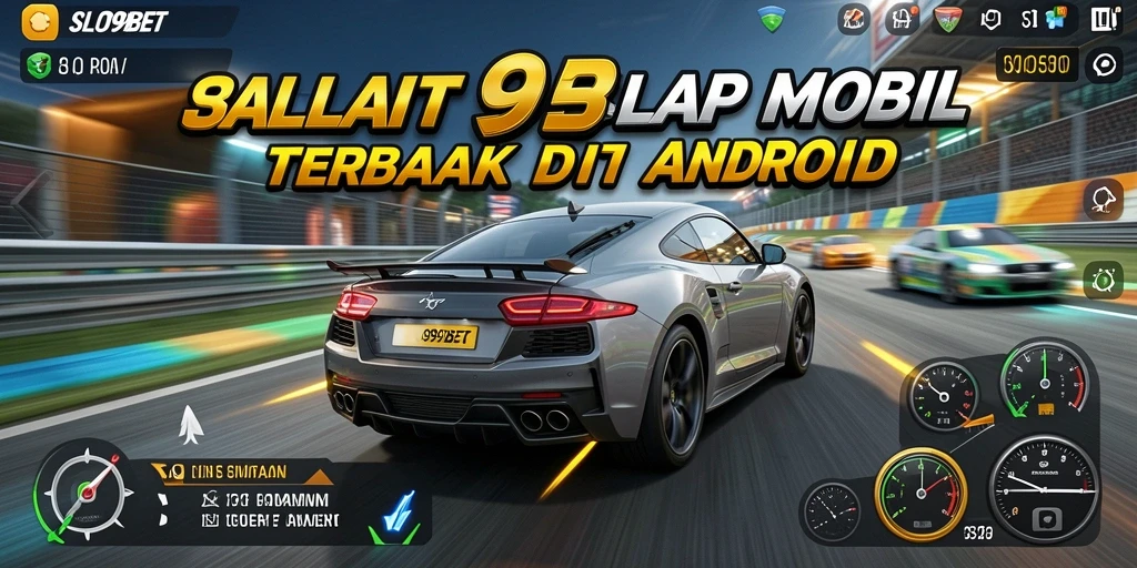 Tampilan gameplay <strong>SLOT99BET</strong> yang seru dan mendebarkan saat balapan.