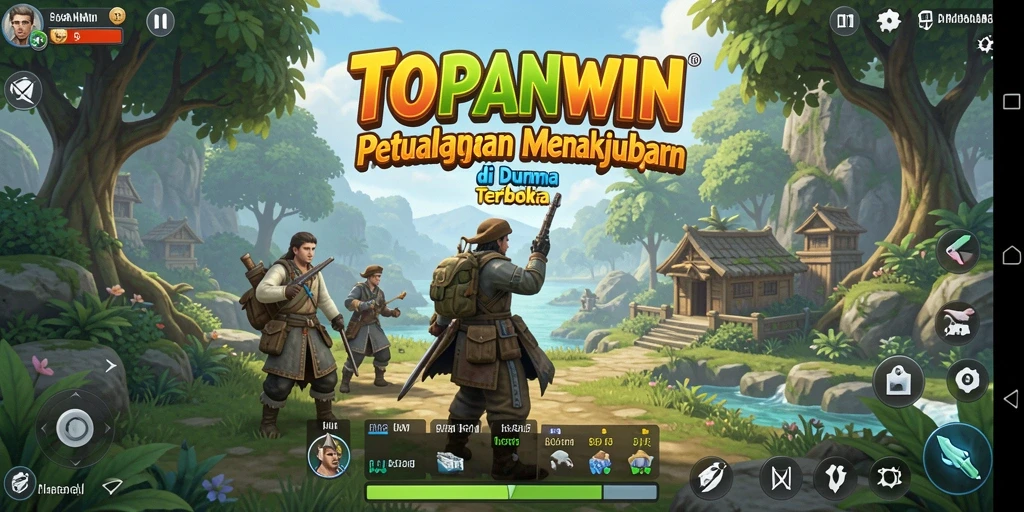 Tampilan gameplay TOPANWIN yang menawan di dunia terbuka.