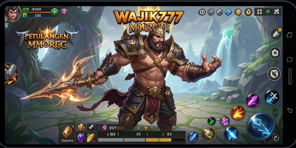 Tampilan gameplay menarik di dunia fantasi WAJIK777.