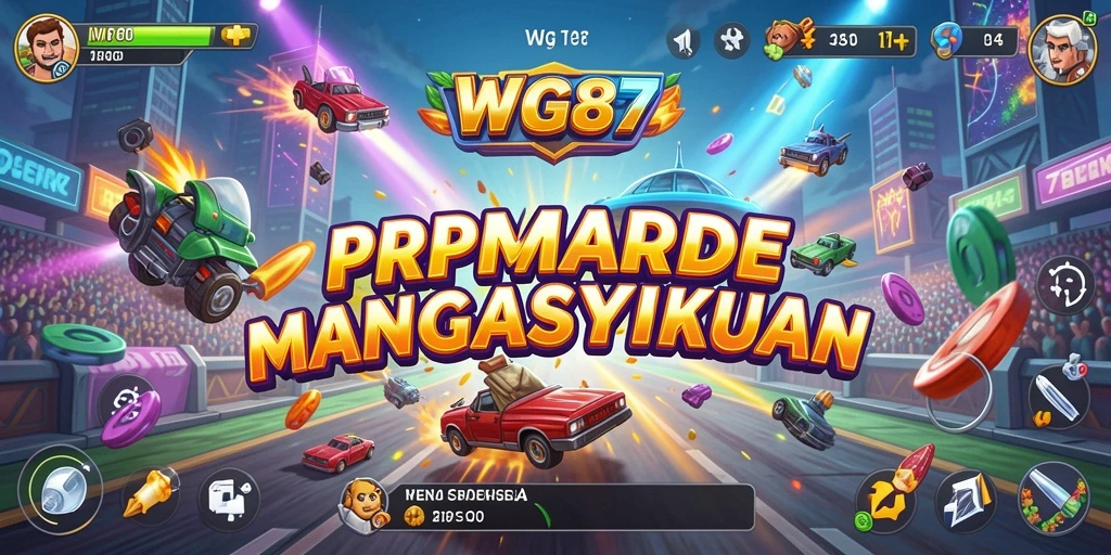 Screenshot utama WG87 menampilkan aksi gameplay seru di dunia arcade.