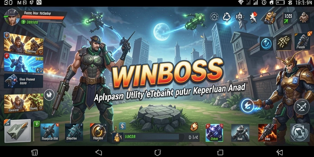 Tampilan antarmuka utama WINBOSS yang intuitif dan menarik.
