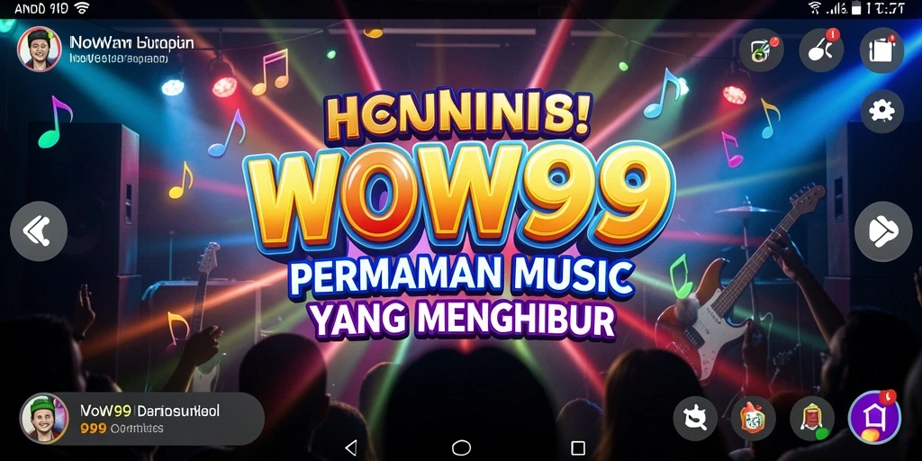 Tampilan gameplay <strong>WOW99</strong> yang menampilkan pengalaman musik yang seru.